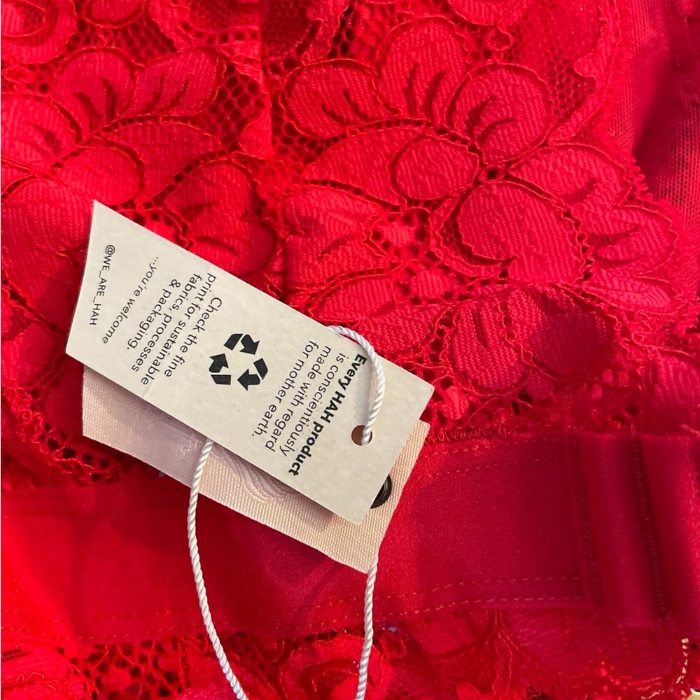 Free People Red Lace Bra - Picture 3 of 4